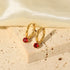 Vit Hoops med Cubic Zircon